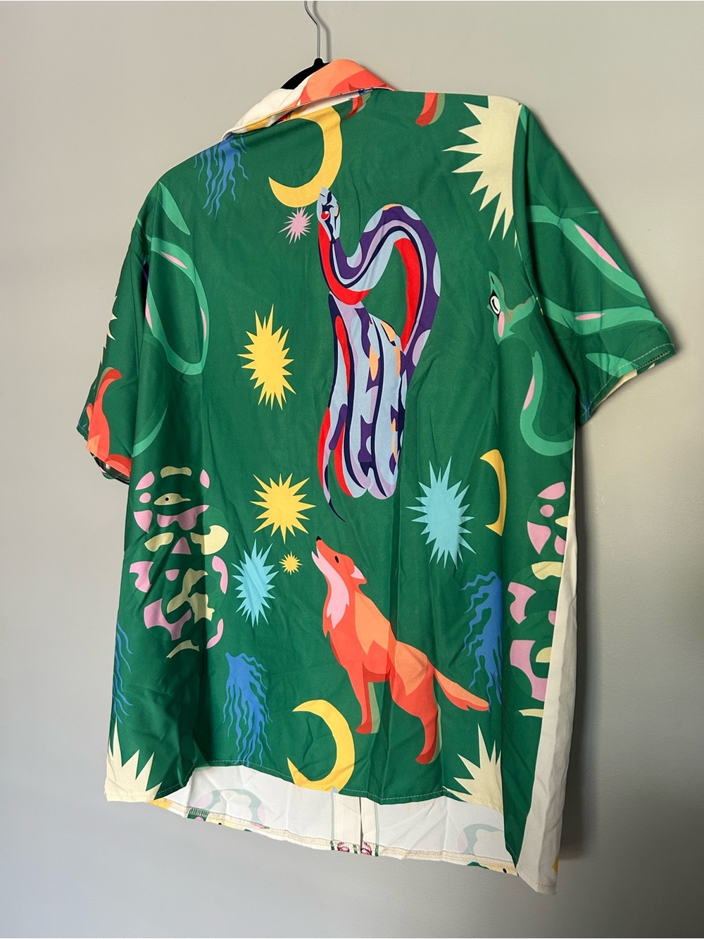 SHEIN  Abstract Print Button-Up and shorts. Never worn! XL